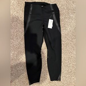 Old Navy Athletic 7/8 Leggings with Zippers Stretch Stylish High Rise Ankle